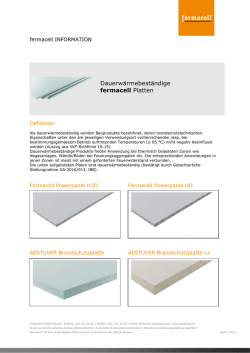 Dauerw&auml;rmebest&auml;ndige fermacell Platten