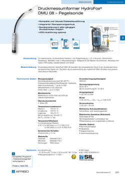 Druckmessumformer HydroFox&reg; DMU 08