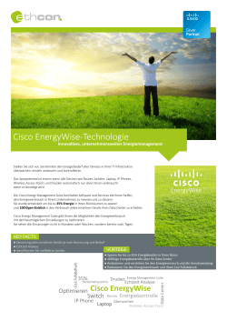 Cisco EnergyWise-Technologie