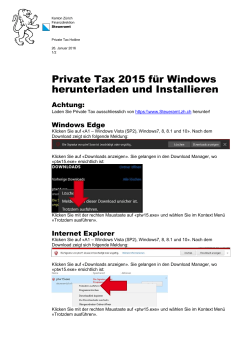 Private Tax 2015 für Windows herunterladen und Installieren