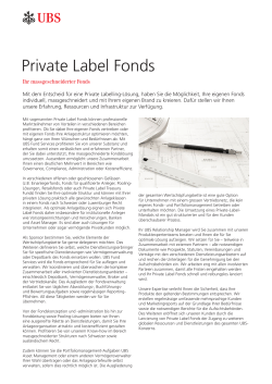 Private Label Fonds