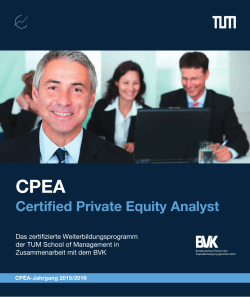 Certified Private Equity Analyst
