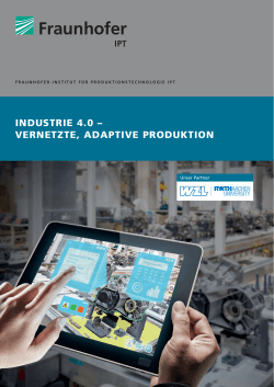Broschüre »Industrie 4.0 – Vernetzte, adaptive Produktion