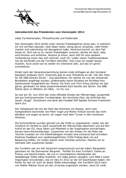 Jahresbericht 2014