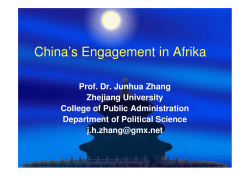 Vortrag Prof. Dr. Zhang Junhua
