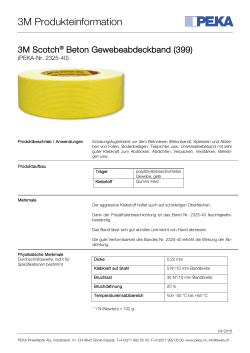 3M Produkteinformation Scotch 399 gelb, Betongewebeband (PEKA