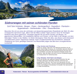 Südnorwegen mit seinen schönsten Fjorden