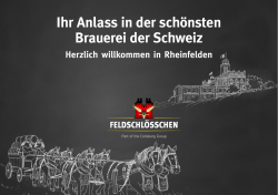 Ihr Anlass in der schönsten Brauerei der Schweiz