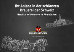 Ihr Anlass in der sch&ouml;nsten Brauerei der Schweiz