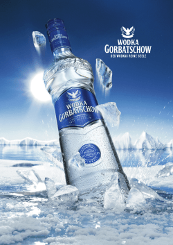 Pressemappe Wodka Gorbatschow - bei der Henkell & Co.