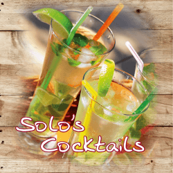 Cocktailkarte Café Solo Kleve