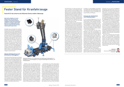 Fester Stand f&uuml;r Kranfahrzeuge