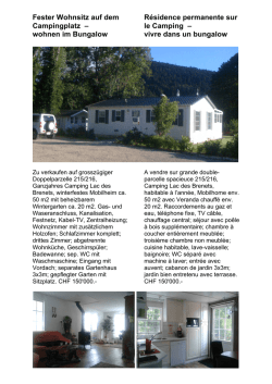 Fester Wohnsitz auf Campingplatz