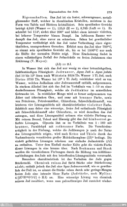 Eigenschaften. Das Jod ist ein fester, schwarzgrauer, metall