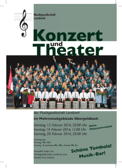 Konzert Theater - Musikgesellschaft Landiswil