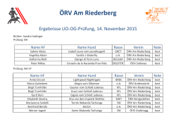 Ergebnisse - ÖRV Am Riederberg