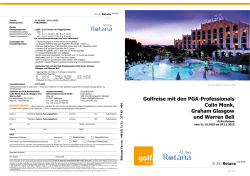 Golfreise mit den PGA-Professionals Colin Monk, Graham Glasgow