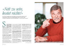 Hans &laquo;Hausi&raquo; Leutenegger kennen viele lediglich als