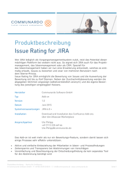 Wer JIRA lediglich als Vorgangsmanagementsystem nutzt, reizt das