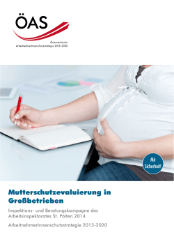 Mutterschutzevaluierung in Großbetrieben