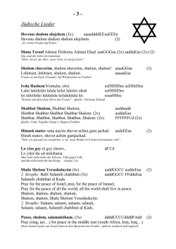J&uuml;dische Lieder