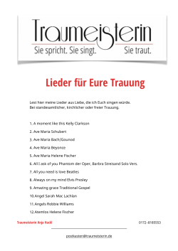 Lieder für Eure Trauung _Er_Er_Sie_Sie