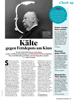Kälte gegen Fettdepots am Kinn