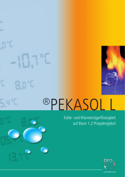 Kälte- und Wärmeträgerflüssigkeit auf Basis 1,2 Propylenglykol