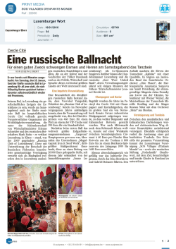 Eine russische Ballnacht - Russian Charity Ball in Luxembourg