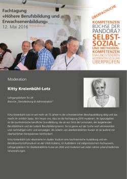 Kitty Kreienbühl-Lotz, Moderatorin