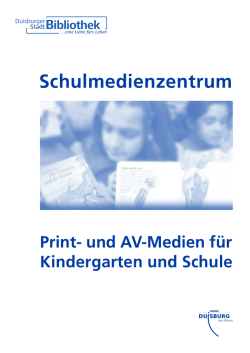 Print- und AV-Medien für Kindergarten und Schule