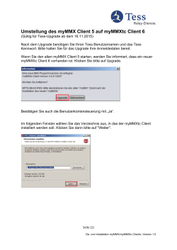 Installationsbeschreibung myMMXtc und De