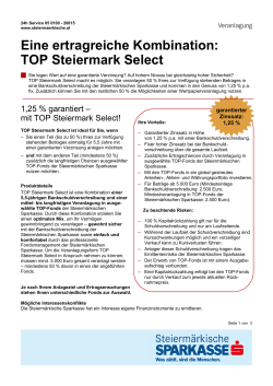 Eine ertragreiche Kombination: TOP Steiermark Select