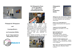 Informationen zum Ganztag / P&auml;dagogische Mittagspause