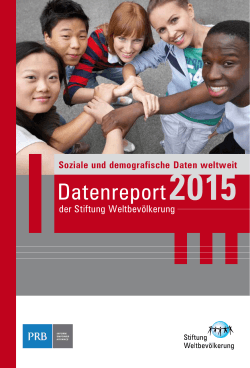 Datenreport 2015 - Stiftung Weltbevölkerung