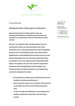 Pressemitteilung vom 23.09.2015