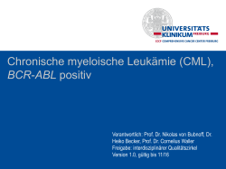 Chronische myeloische Leukämie (CML), BCR