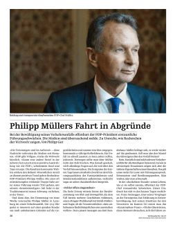 Menschliches Versagen – Philipp Müllers Fahrt in