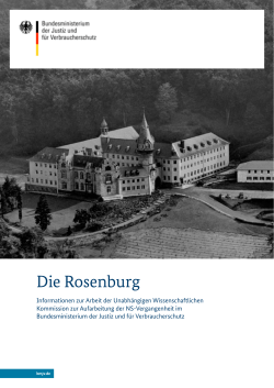 Die Rosenburg - Bundesministerium der Justiz