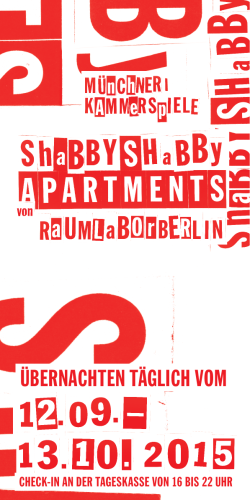 - Flyer Shabbyshabby Apartments