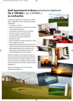 Golf Apartment in Brora