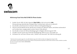 1/1 Aktivierung Visual Voice Mail (VVM) für iPhone
