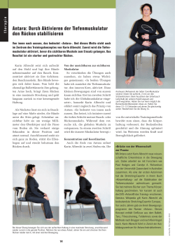Durch Aktivieren der Tiefenmuskulatur den R&uuml;cken - KS-Move