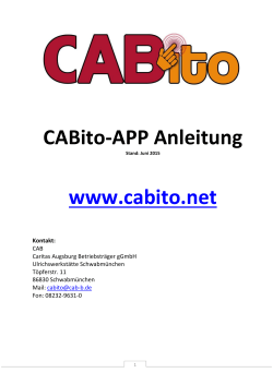CABito-APP Anleitung www.cabito.net - CAB