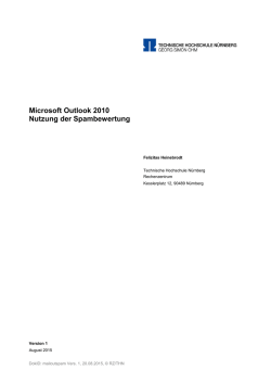 E-Mail - Technische Hochschule N&uuml;rnberg