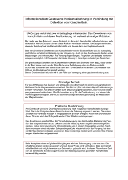 Informationsblatt Gesteuerte Horizontalbohrung in