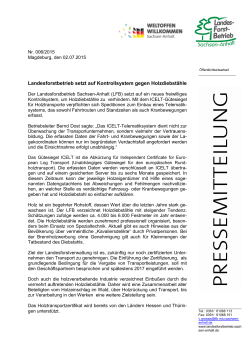 Pressemitteilung 0062015 ICELT - Landesforstbetrieb Sachsen