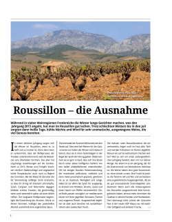 Roussillon – die Ausnahme - Weine aus dem Roussillon
