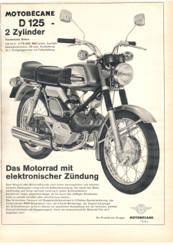 Motobecane D 125 Werbung 1971
