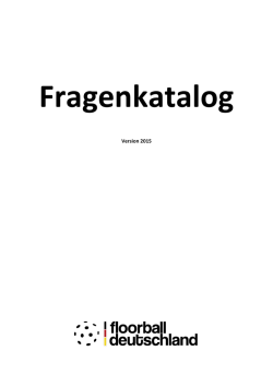 Fragenkatalog - floorball niedersachsen